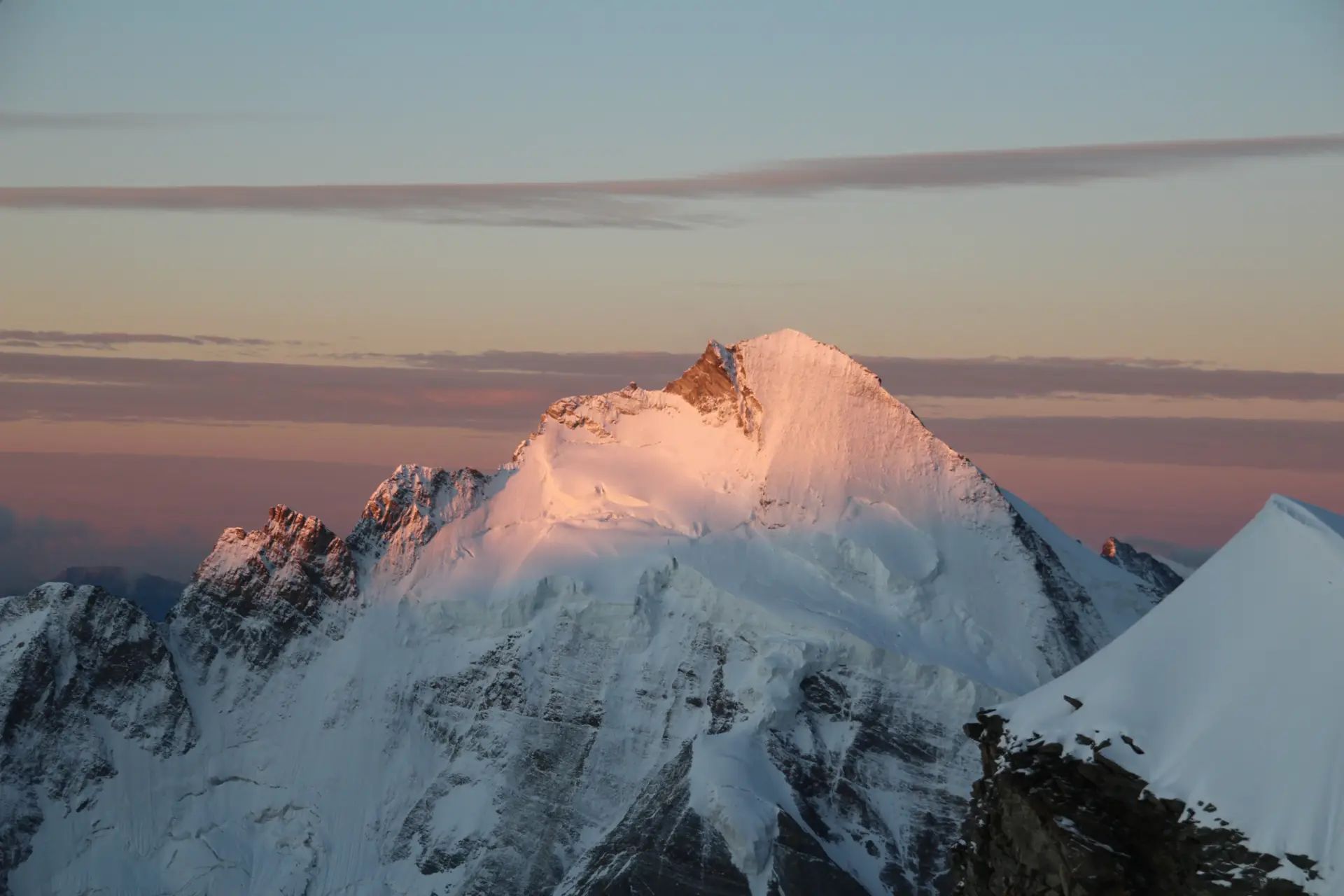 Dent d'Hérens et sa monstrueuse face nord