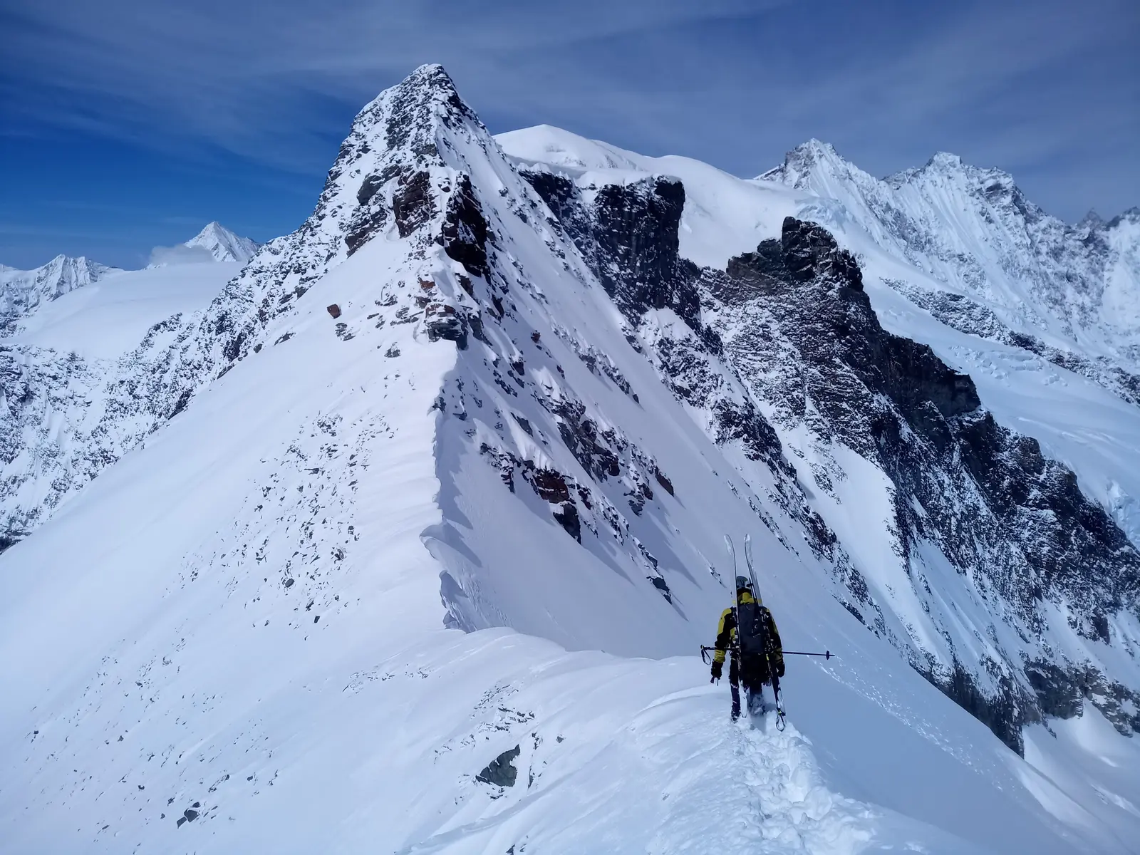 Premier défrichage dans les Mischabels avec l'Allalinhorn — photo 4