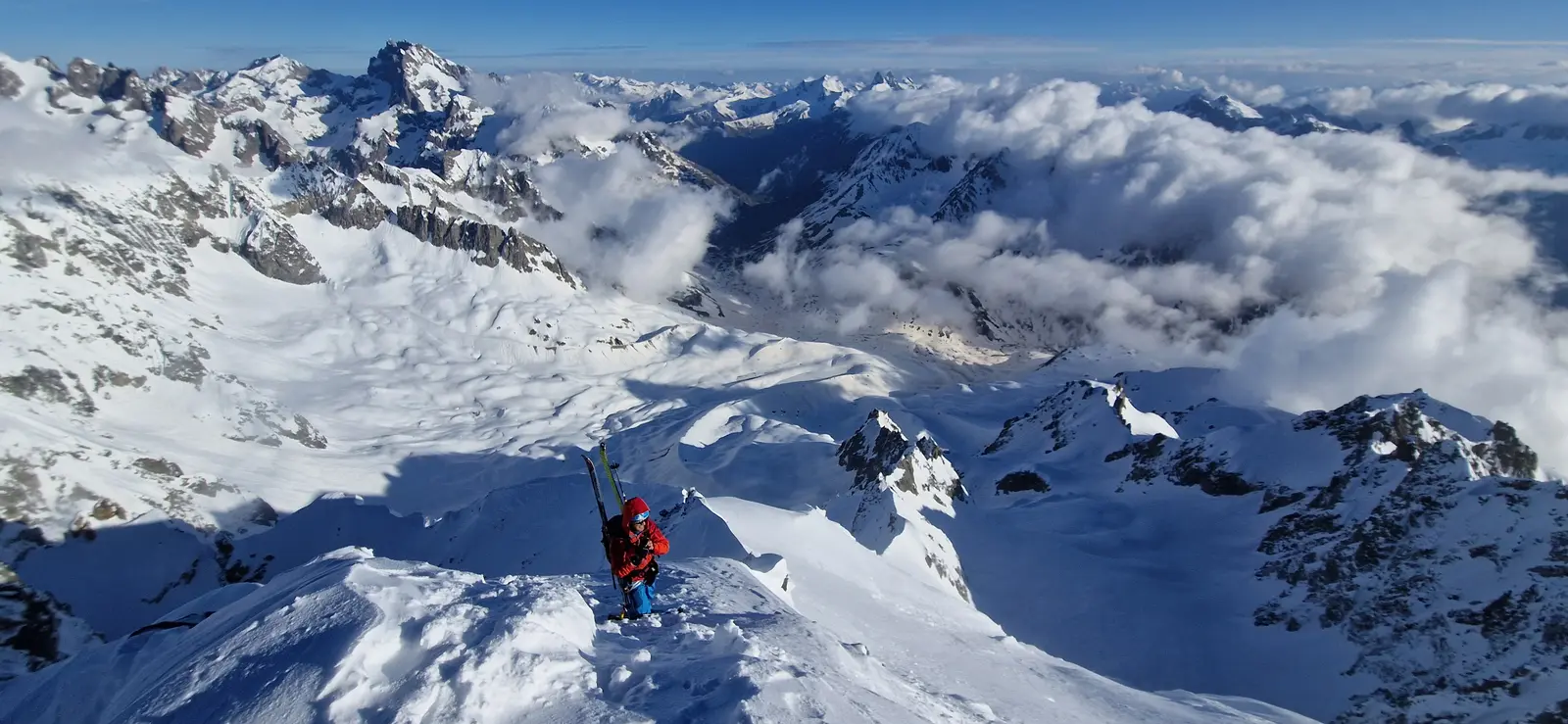 Pente raide & lancer de ski dans le massif des Écrins — photo 16