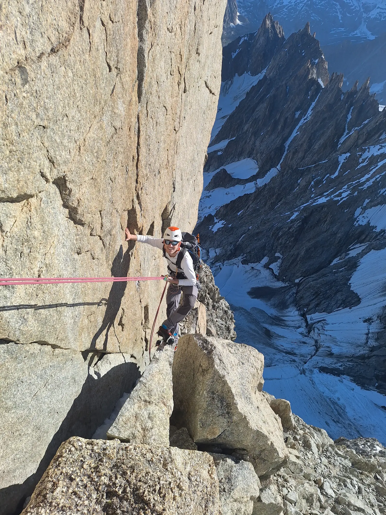 Superbe granite sur l'arête nord de la Dent du Géant — photo 3
